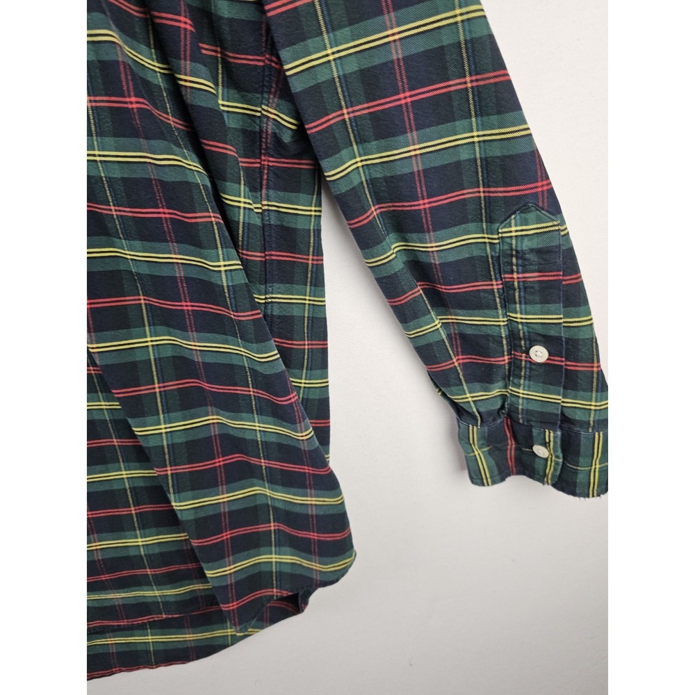 Vintage 90s Ralph Lauren The Big Shirt Mens 2XL Heavy Flannel Tartan Plaid - Picture 8 of 13